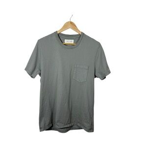 Les Tien Men’s Classic Crewneck Pocket Tee in Sage Green Size S